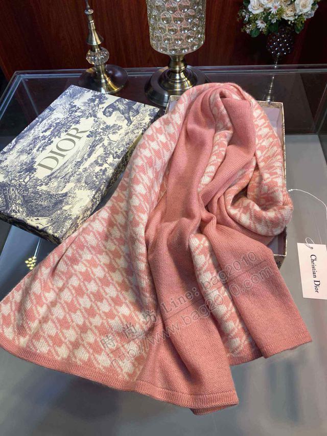 Dior圍巾 千鳥格秋冬必備時尚元素單品 迪奧羊絨交織女圍巾  llwj6732